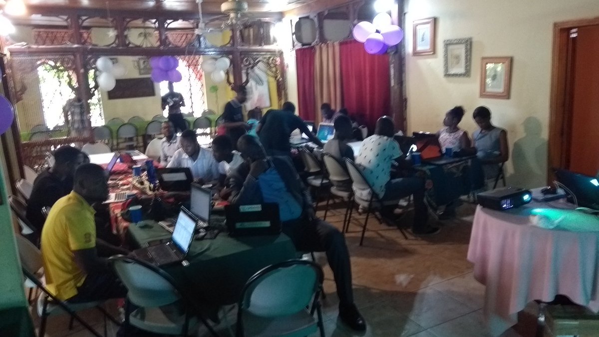 nicolas_chavent's tweet photo. #Ayiti #Haiti #ActionOsmHaiti2018 @IFHpap training in #SaintMarc: après presenting #OSM & @cosmhastm, running an #installParty #KitOsmSIGLibre @josm @osmtracker @osmandapp @mapillary, @REITECH5 @WedjiL @NouvoLib #Smith #Peres teach making #opendata in #OSM #map4ht #Francophonie https://t.co/JQFIQWYc1z