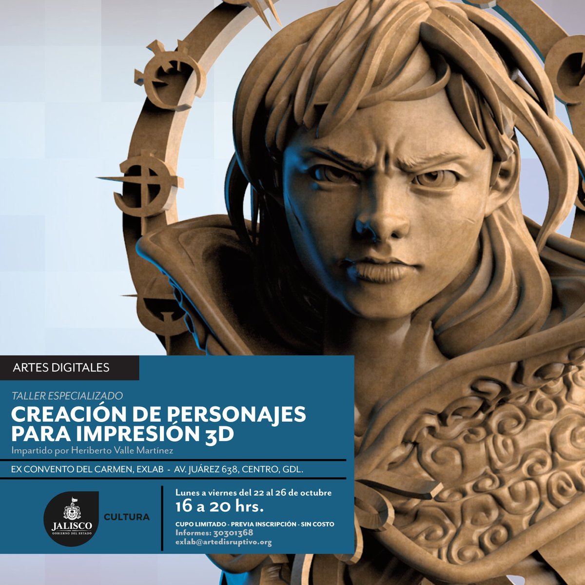 ExLabJalisco's tweet photo. Este mes no te pierdas nuestros talleres en el #ExLab. Consulta la información en https://t.co/cmF4i7X6iS https://t.co/Jjk2stQDGr