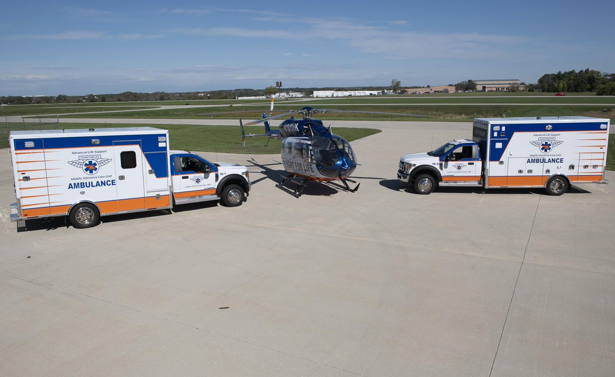 fflfdl's tweet image. Today FFL launched a new ALS/Critical Care ambulance service in Waukesha and the Kenosha/Racine area to provide the best in clinical care and transport for both patients and providers. Our ground teams consist of a CCT nurse, CCT paramedic and EMT driver.