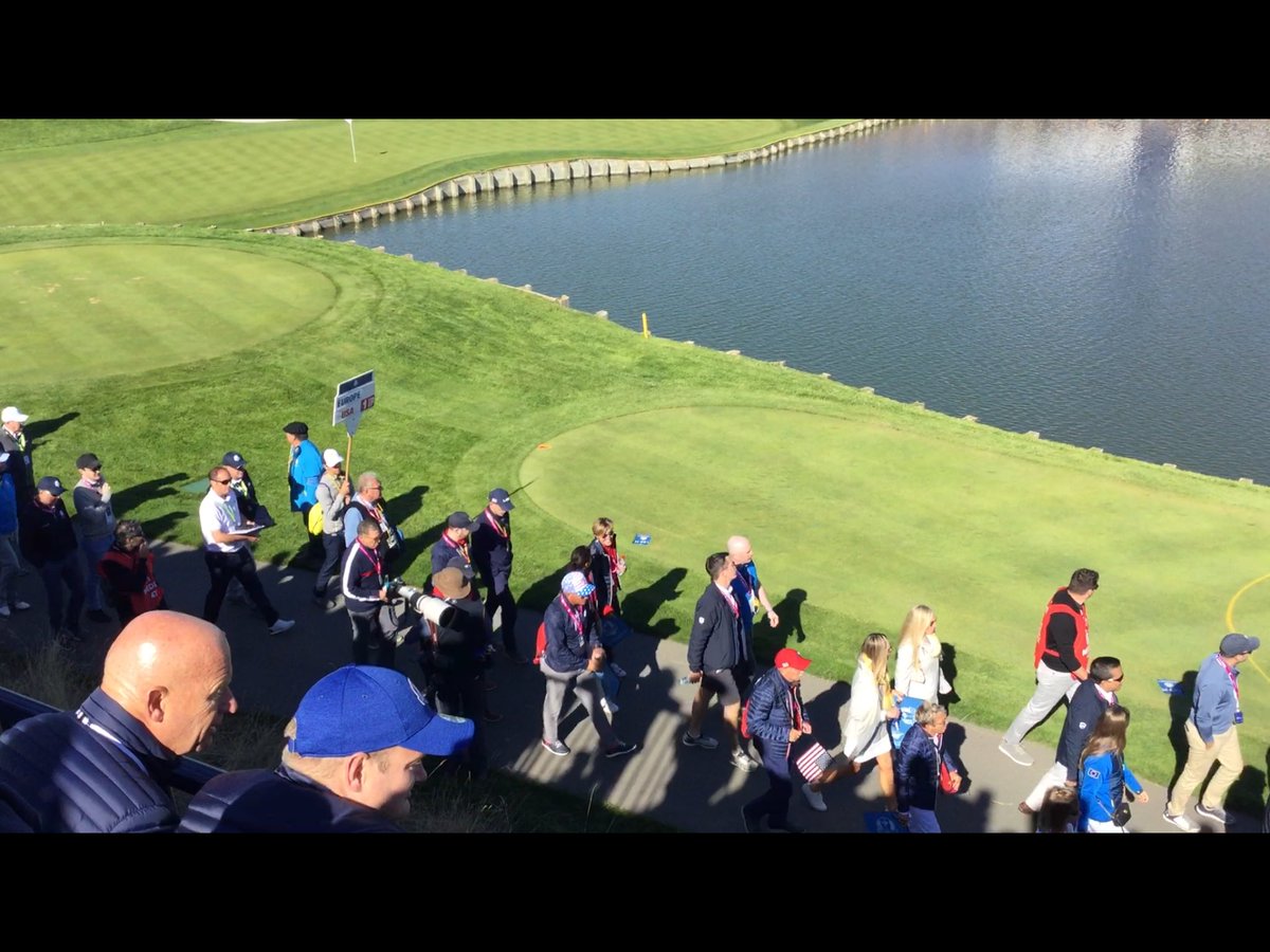 And lucky to be inside the ropes with the scoreboard