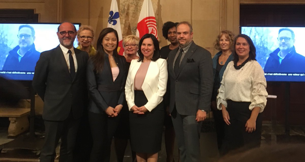 caro_vachon's tweet photo. Lancement de la 50ieme campagne #Centraide de la #MTL_Ville en compagnie de la mairesse @Val_Plante et des organismes #YMCA et le #Ydesfemmes. #OnCentraide Bonne campagne! https://t.co/MXiy4yjf59
