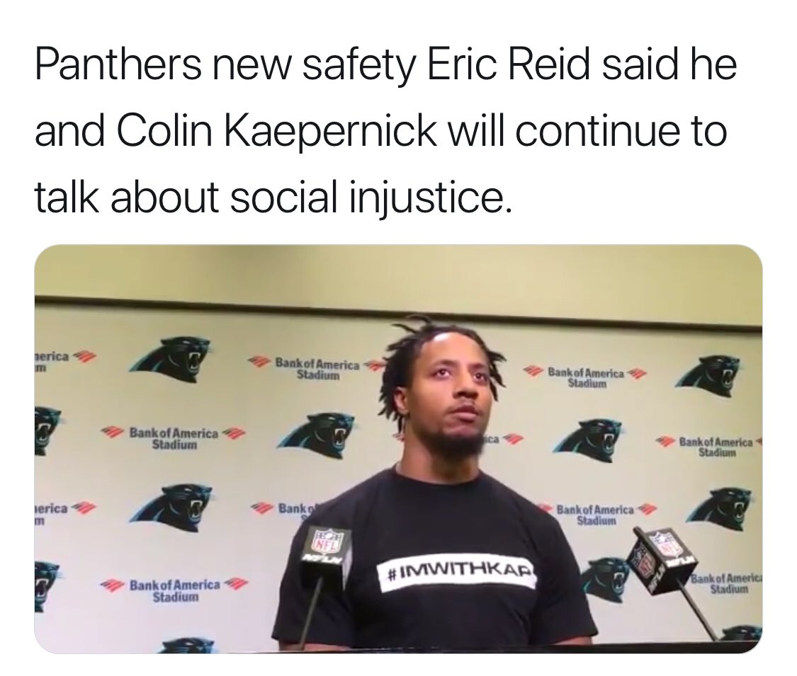 yourrightscamp's tweet photo. Our brother โ๐พโ๐ฟโ๐ฝโ๐ผ @e_reid35 #imwithereid #imwithkap https://t.co/PeKJKRyzNL