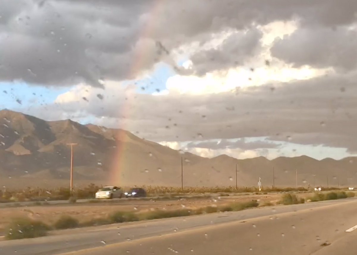 SatoriAerial's tweet photo. Yesterday, during our travels to #Vegas #ExpoUAV #ExpoUAV18. This storm brought traffic to a near standstill for 3 mins. #volatile #weather #DroneNews #AerialPhotography #SkipTV #CarolinaDronz https://t.co/7ft7f0FzJ4