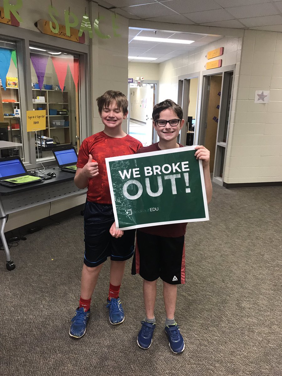 ALaRueScience's tweet photo. Look who broke out of the  @McCleskeyMedia ‘s Cell @breakoutEDU ! https://t.co/fMyPeUX49V
