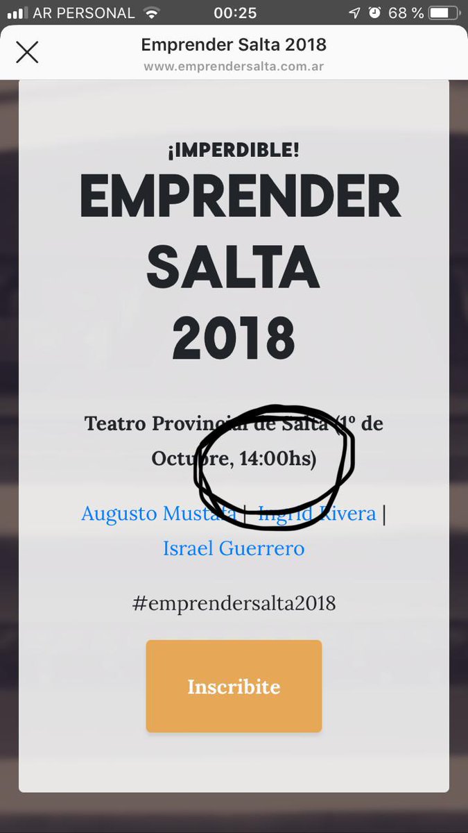 Santimente's tweet photo. #emprendersalta2018 Una hora y media y todavia no empieza. Una vergueza che https://t.co/clmNSwmyPB