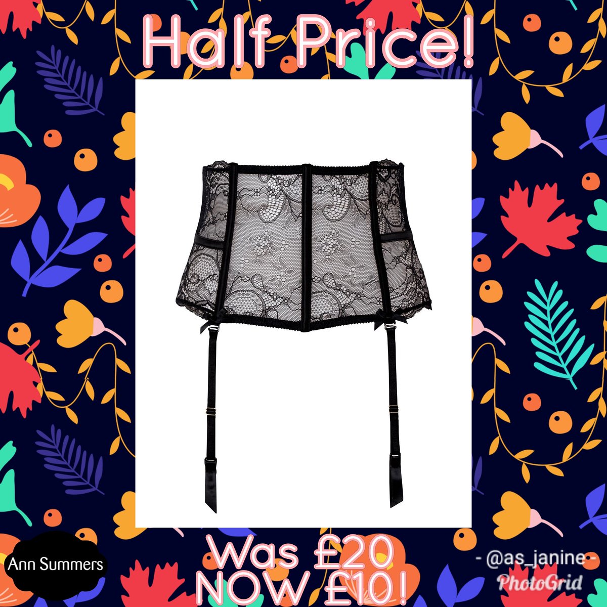 AS_Janine's tweet photo. Our Standalone Waspie is now HALF PRICE making it just £10 in the mid season sale! These will go quickly!
Message me to order ❤️
#annsummers #knickerbox #remmi #halfprice #midseasonsale #sale https://t.co/6UYcXuR3J0