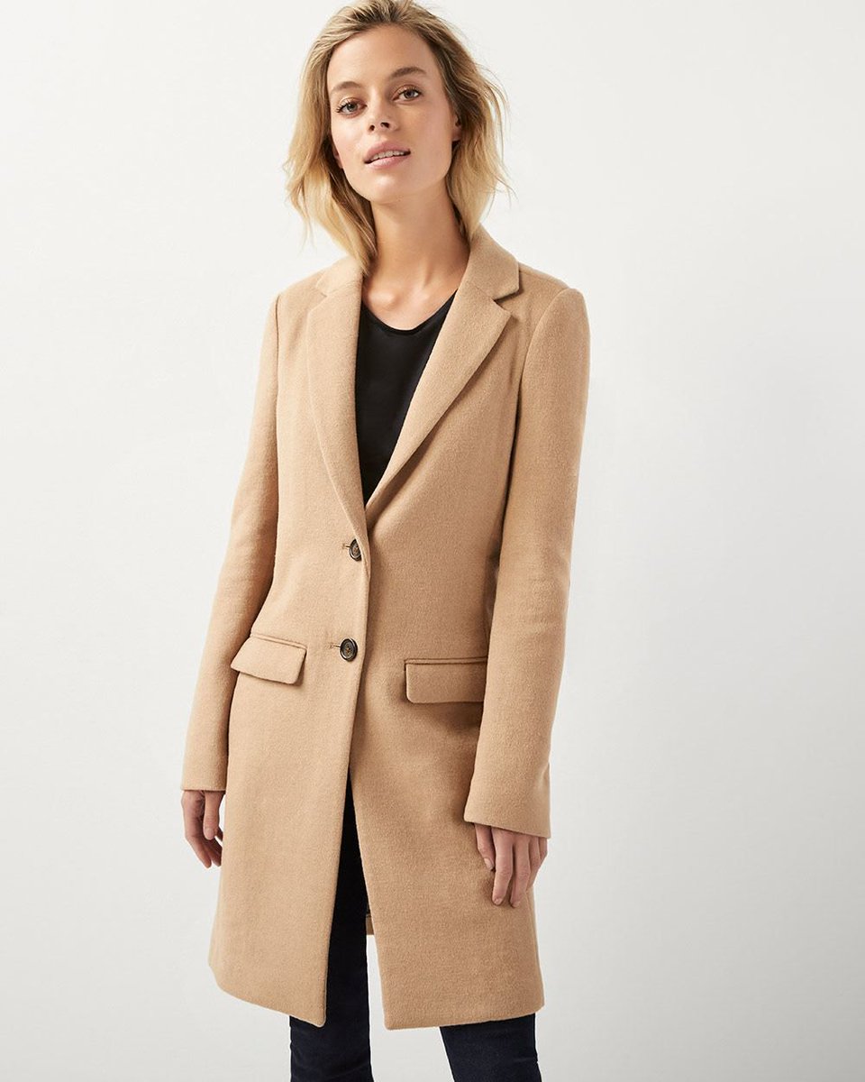 Wool-blend coat | RW&amp;CO. buff.ly/2zH6q0c #wool #canadianfashion #outerwear #neutrals