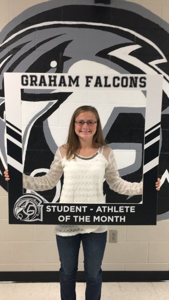 GrahamAthletics's tweet photo. Congratulations to the October Student-athletes of the month... Lauran, Brady and Myah! https://t.co/vRnMs7Bv2X