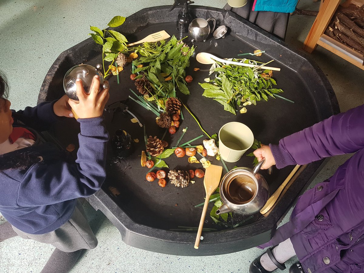 mrsjohnston99's tweet photo. A great afternoon @PleasantStPrim with @NurseryPleasant and @RecPleasant. We enjoyed making potions and playing with our autumnal tuff spot #Autumn #pleasantstEYFS #pleasantstforestschool #EYFS #outdoorlearning https://t.co/hvqBOmrrFV
