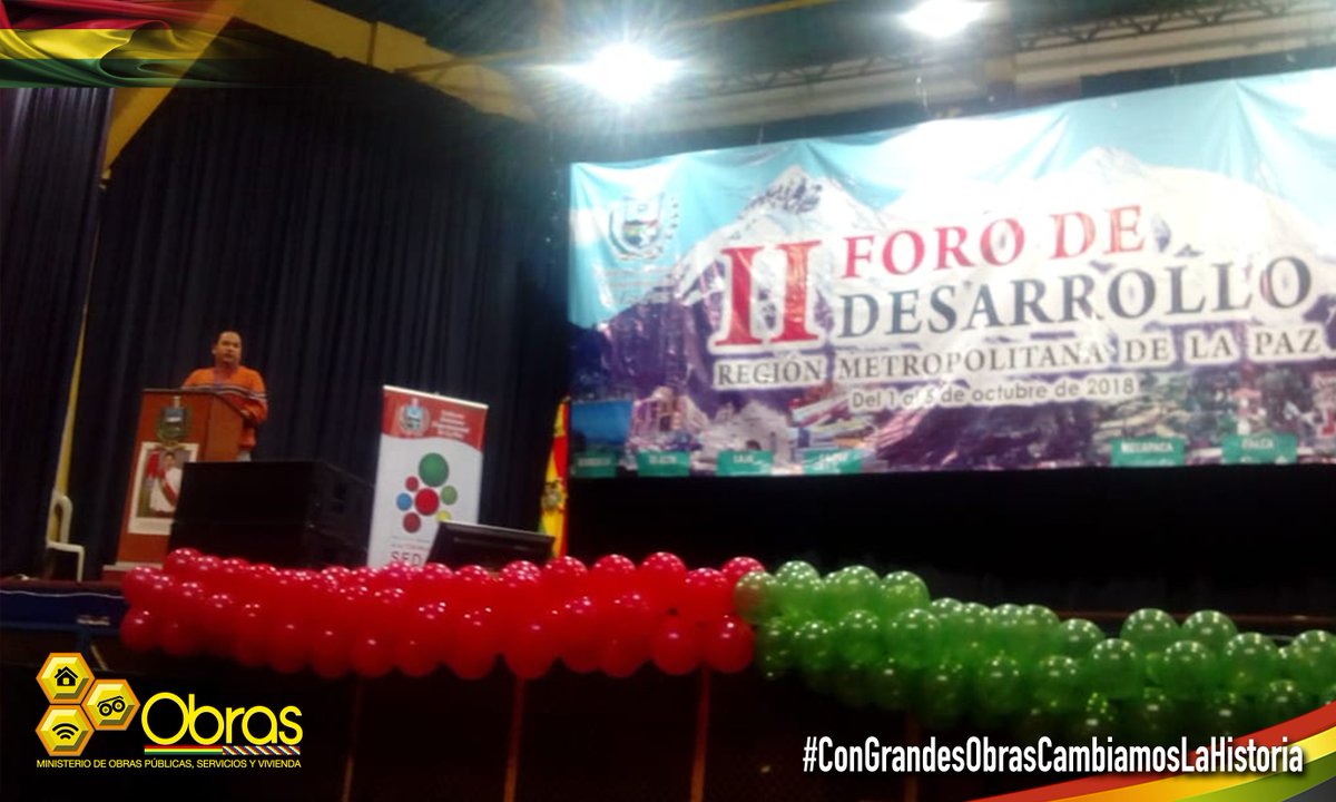 #Ahora
El Director de Ordenamiento Urbano del Viceministerio de Vivienda y Urbanismo, presenta la Política Nacional de Desarrollo Integral de Ciudades en el Foro de Desarrollo de la Región Metropolitana de #LaPaz