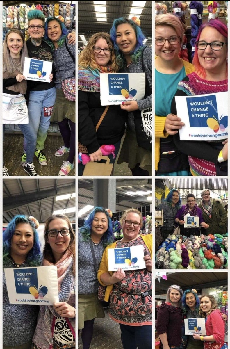 Joanne from the 50 mums and 3 lion videos hit the Yarndale Market and found lots of stall holders who #wouldntchangeathing thanks so much for your support ladies! #octoberawarenessmonth @positiveaboutdownssyndrome @yarndale