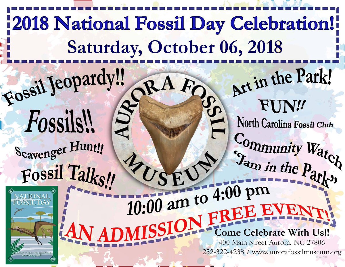 AuroraFossilMus's tweet photo. Kicking off #October with our #nationalfossilday celebration Saturday October 6th! Come on out and #digthepast with us! https://t.co/tWRVT82TLs
