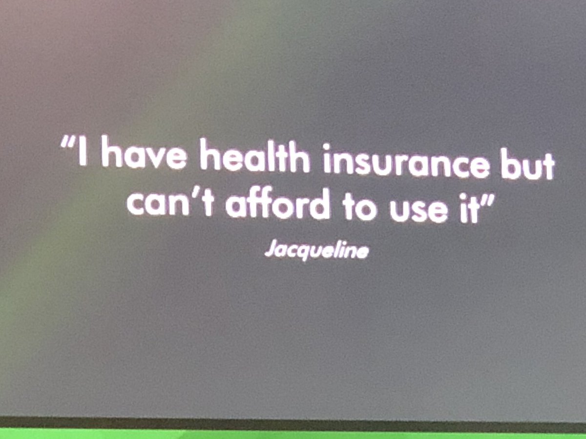 CharWhitmore's tweet photo. @getregard startup is insurance for your unaffordable insurance.  Basically speaks to the state of our healthcare that this is even a need.  #NACDsummit https://t.co/S9z7R3fkhc
