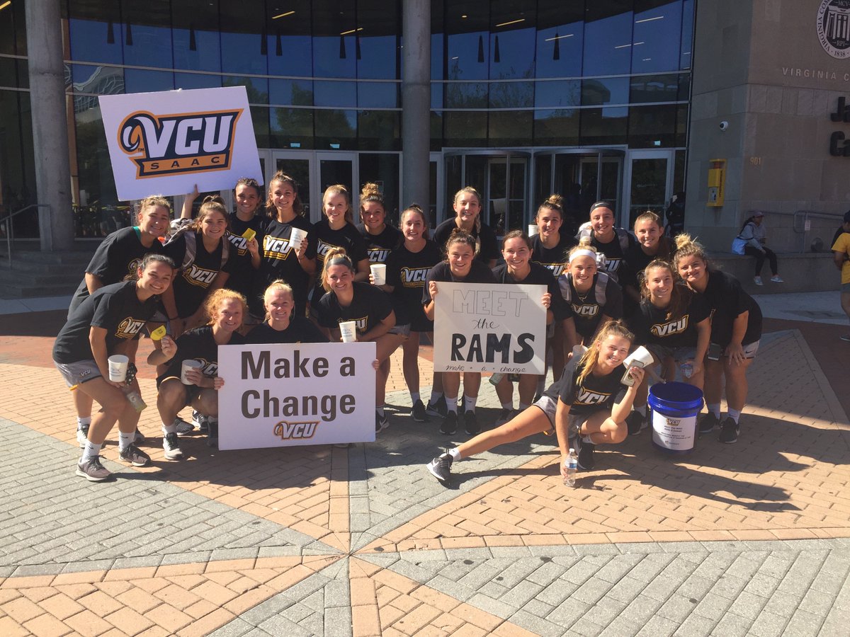 VCU_SAAC's tweet photo. "We are strong women, we are dedicated students, we are leaders in our community, we are teammates with @GoTeamIMPACT, we are RAMS - we are more then athletes" @VCU_Lacrosse #NCAAInclusion #A10Inclusion https://t.co/seHhy9laZg