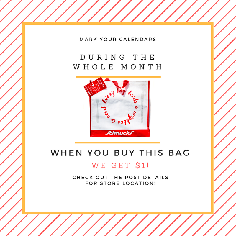 gateway180stl's tweet photo. This month, head to the @SchnuckMarkets store at 4171 Lindell Blvd. to buy your #Schnucks Hunger Bags to support us!  We receive $1 for every bag! https://t.co/cPvOWBFx4F