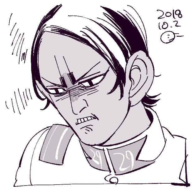 猫飯屋は元気ﾓﾘﾓﾘﾀﾋﾟｵｶﾋﾟｰﾎﾟｰ على تويتر らくがき 金カム 鯉登少尉 宇佐美上等兵のホクロのところのちっちゃい鯉登少尉の表情がめっちゃかわいいって伝えたくて 見てない人は見てほしい モチャッとしてるから