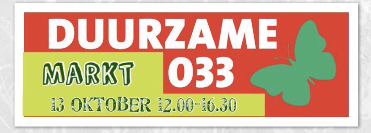 13 oktober, Lieve Vrouwekerkplein Amersfoort, de Duurzame Markt! Met o.a. @BuurautoNL <a href="/ivn/">Independent Voter</a> @MD_Amersfoort <a href="/OntdekplekDoezo/">Doezo?!</a> @beebox_NL @OpSteenbreek <a href="/HelmavSchendel/">H</a> <a href="/uitdewar/">de War</a> e.a. zie ook #wvdd033 #duurzaamheid #duurzameweek033 #Amersfoort duurzameweek033.nl