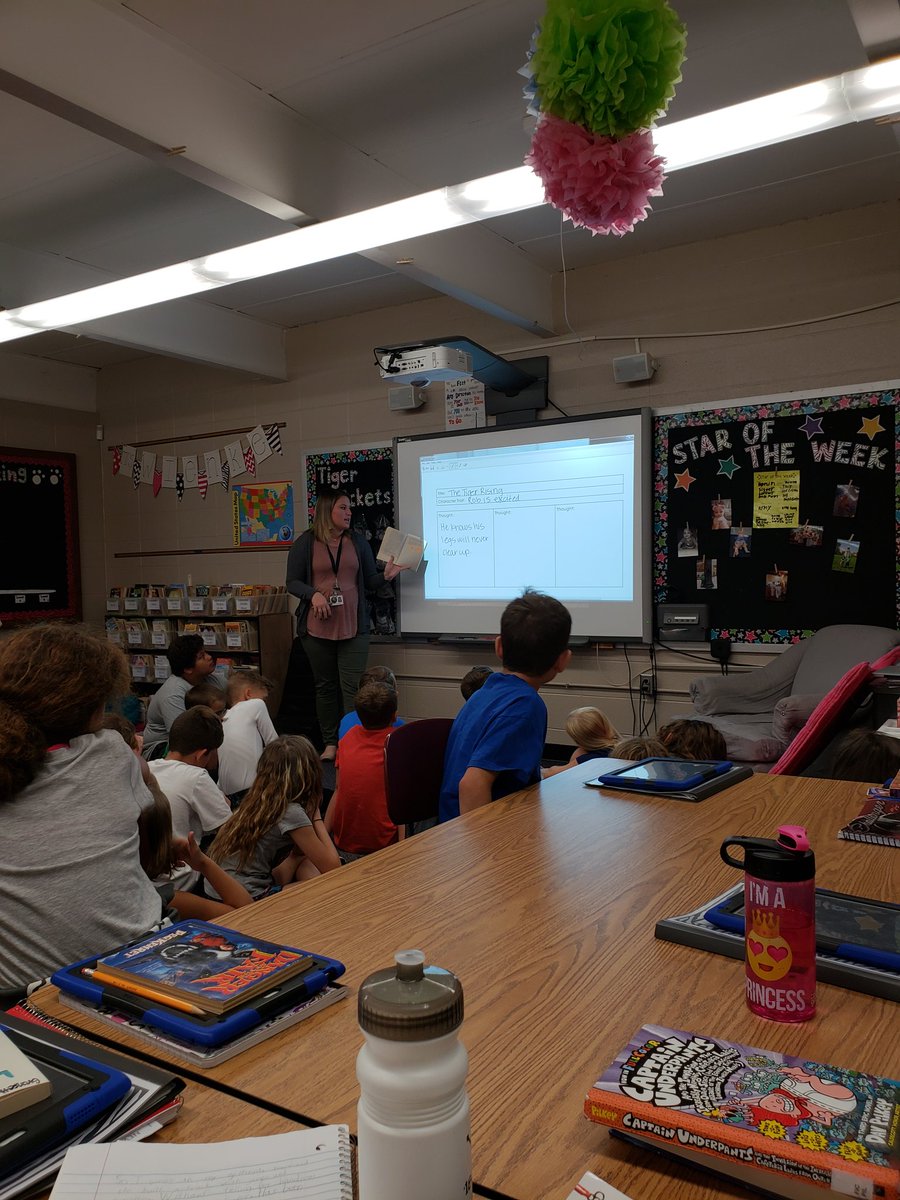 TaylorArehart1's tweet photo. Great mini lesson from 4th grade teacher Cheyenne Wienke! She was prepared with flagged passages to read and pulled out character's thoughts to infer traits. Loved the preparation and modeling! #essdexcels #essd40pd #ElevateEdu https://t.co/iH8d6kuvha