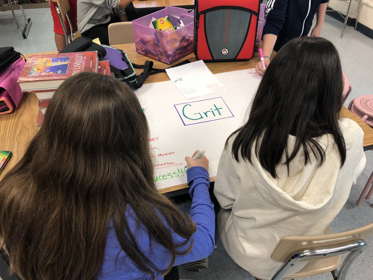 LondonMS_7A's tweet photo. Team Grit is working collaboratively to create motivational posters for the halls. #WeAreLondon #TeamGRIT @LondonMS_7B https://t.co/3m0i68wOaT