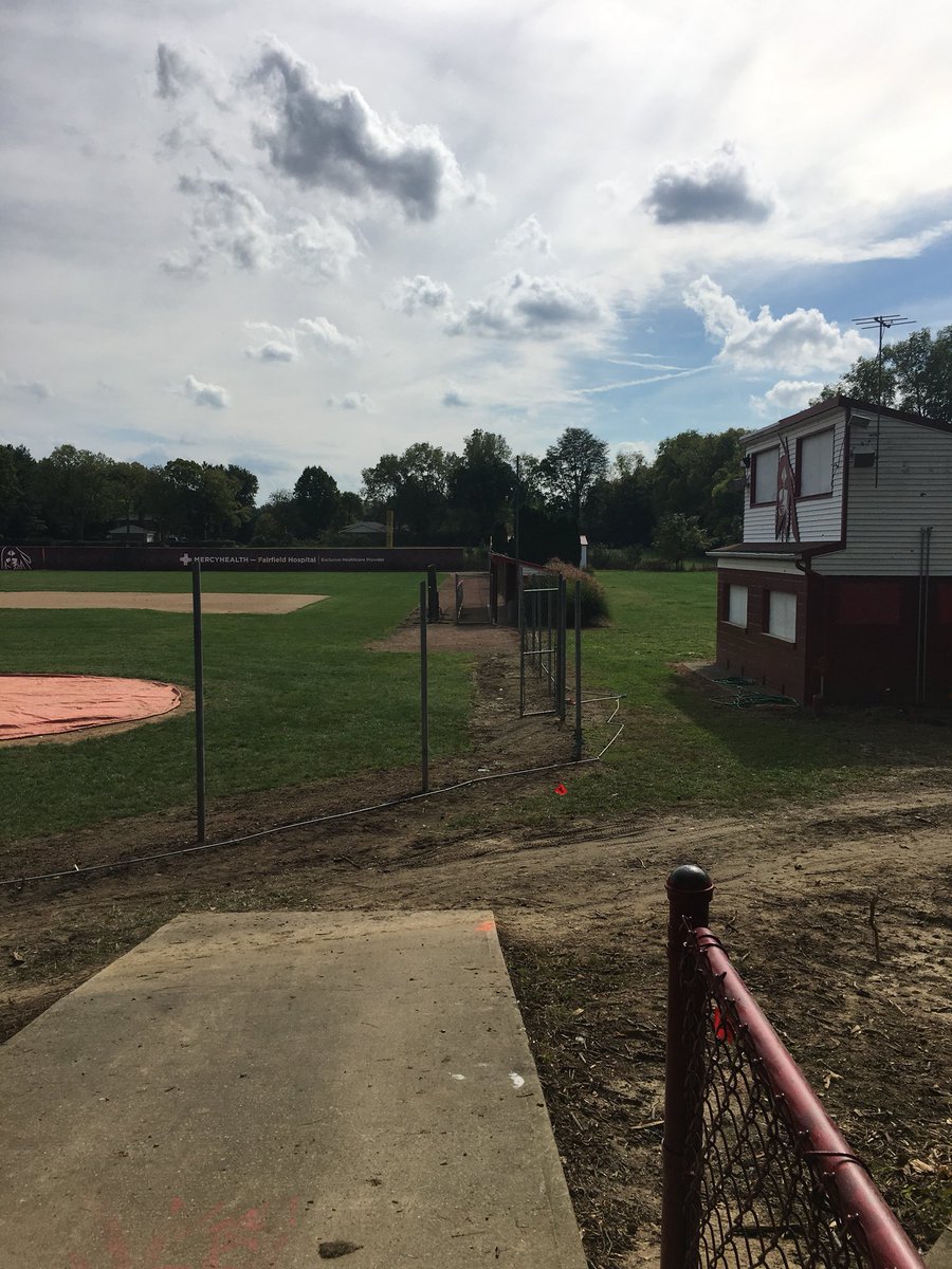 fcsdathletics's tweet photo. Demo beginning on baseball/softball field project...wait until you see the changes in store! #RollTribe https://t.co/oIYGzTR8fP