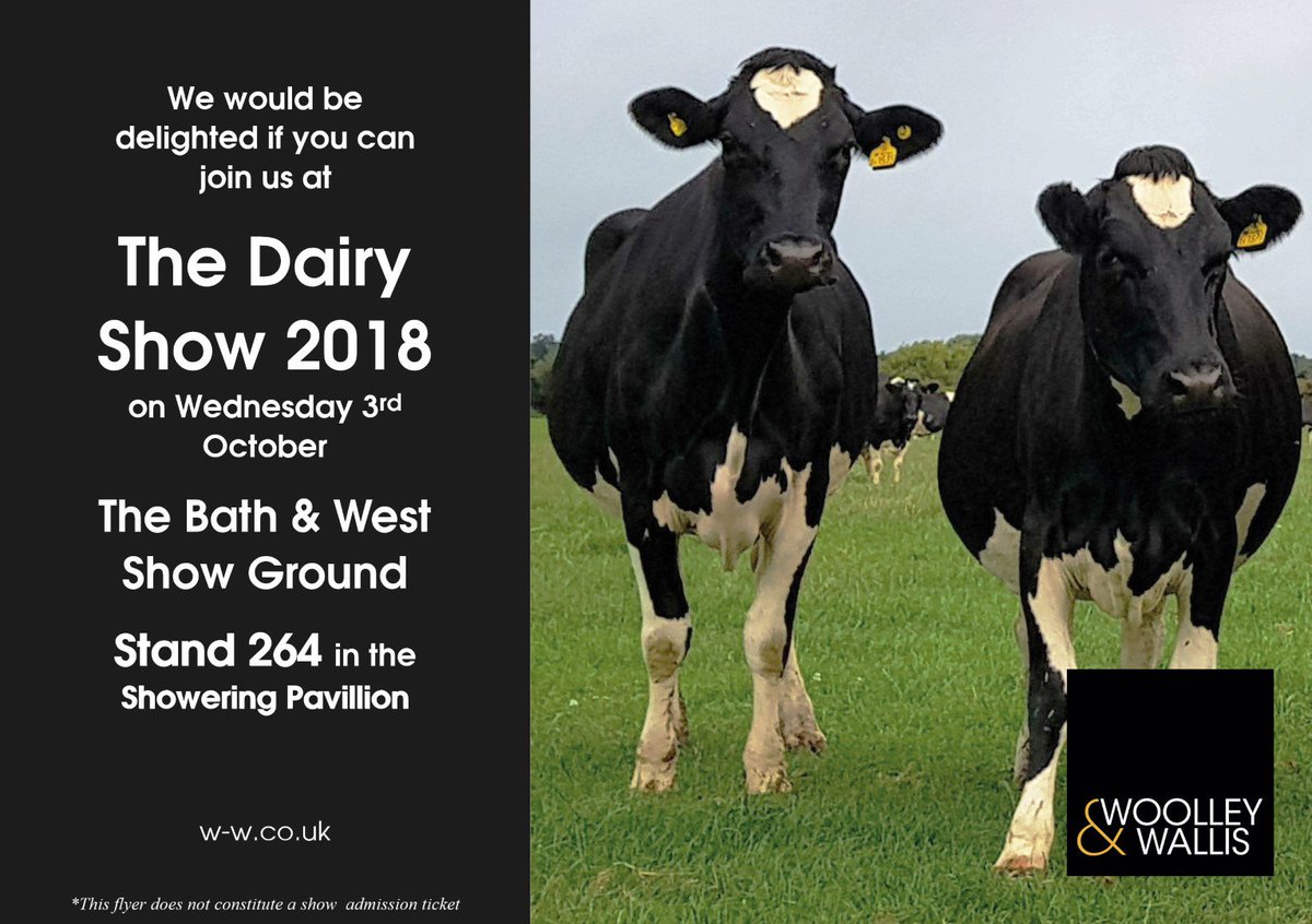 WoolleyWallisEA's tweet photo. Why do cows have hooves instead of feet?
Because they lactose 🐄🤭
For more udderly hilarious jokes, come and say hi at #TheDairyShow2018 on Wednesday #WiltsHour. https://t.co/7r2CYTnOJV