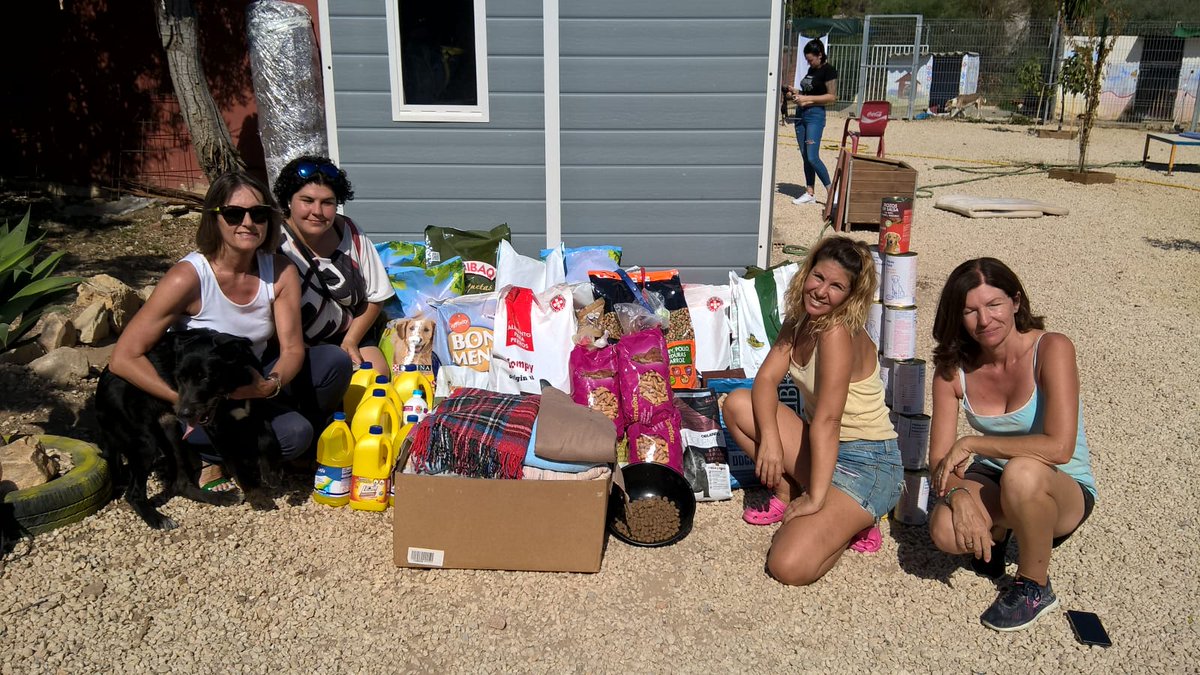 Alexandra997755's tweet photo. #Today #SAHteam showning #Solidarity once again, this time for our four-legged friends at @FidelioProte 🐶🐕 #Benalmádena Animal Rescue Shelter. Our donation was over 300 kilos of food and more. Thank you #OneTeam #SaharaSunset https://t.co/ESF3r1tEPr