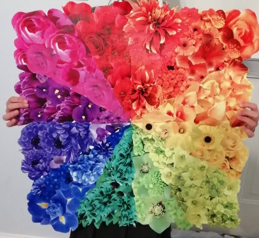 Wow! An amazing colour wheel homework from Y7 #colour #colourtheory #primary #secondary