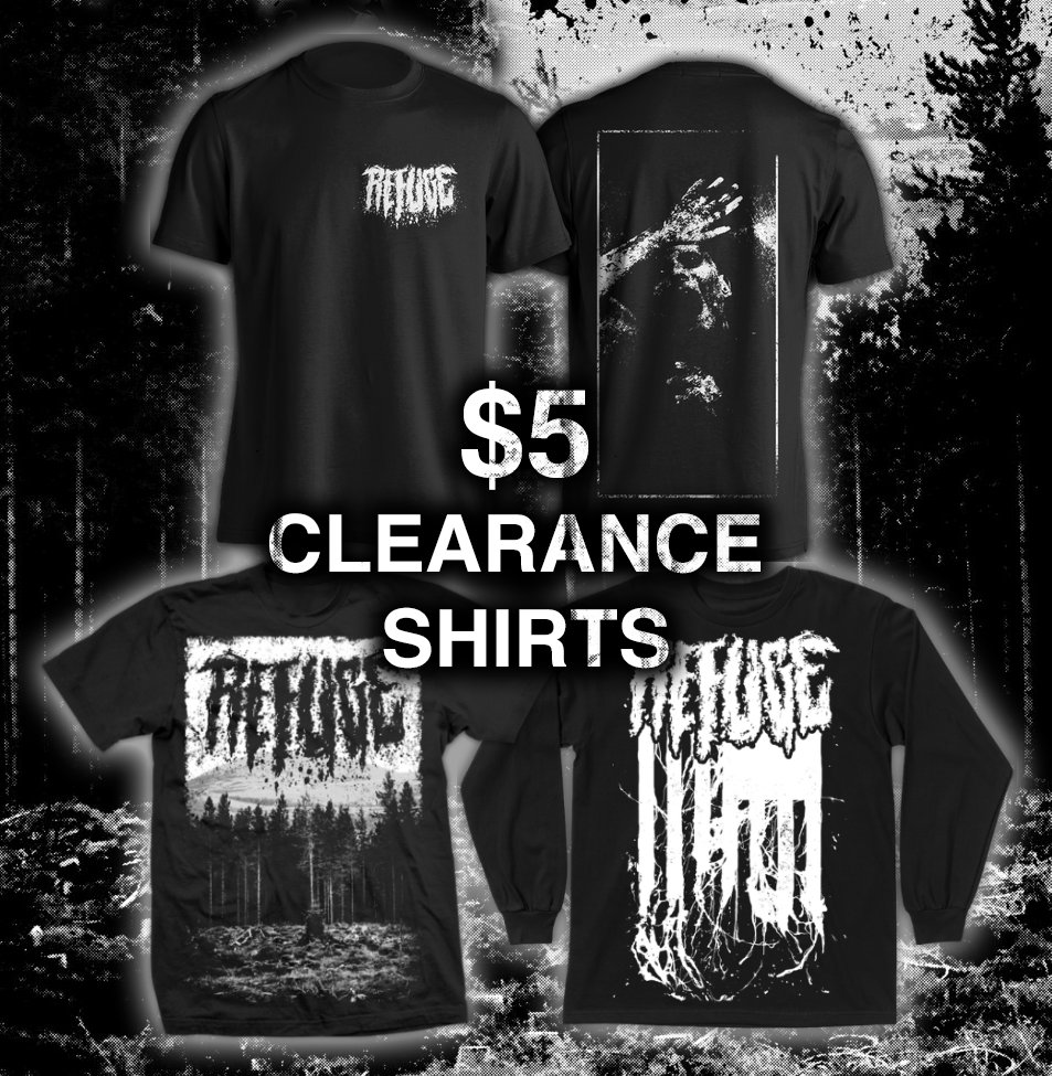 refugeny_'s tweet photo. Just a heads up our leftover $5 small shirts ship with a handful of both of our stickers, and a cd!
https://t.co/zVRPQNoUfo https://t.co/B1OK8COkIw