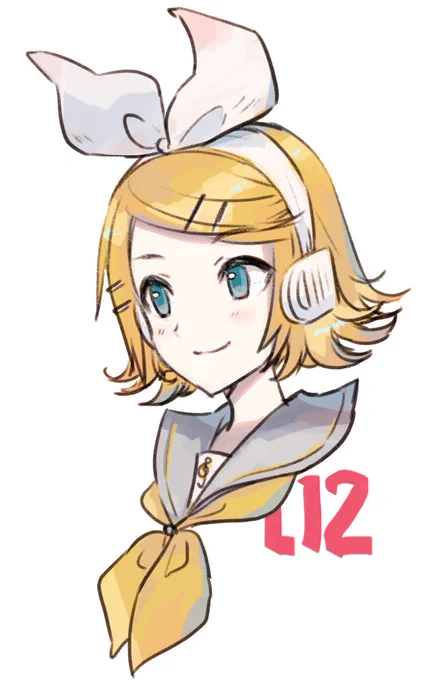 こんばんは。V2パケのリンレン絵のリンのヘッドホンの弦が布のヘアバンドに見ようと思ったら見えるのはかわいいですという解釈の絵です。(※リン単品立ち絵だと普通のヘッドホンだと確認できます) 