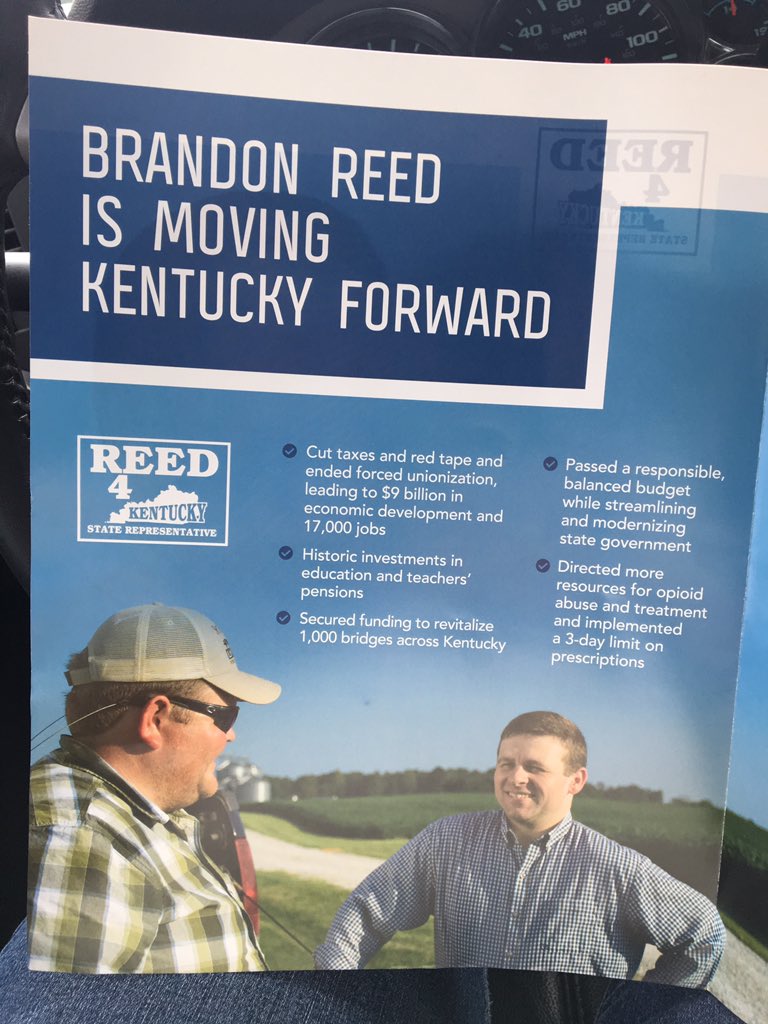 We support our friend Brandon Reed. #Reed4KY