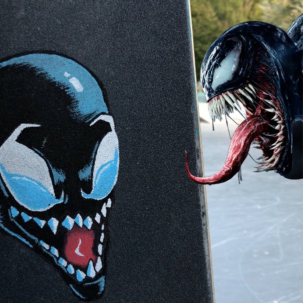 Jonny_Giger_'s tweet photo. i got this VENOM grip art on my board to celebrate the film release on the 4th oct. (this thursday) what‘s ur favourite marvel character?
Weare#VENOM https://t.co/mOeJ4PnhgL