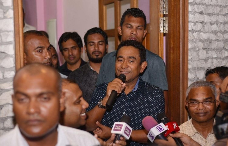 Yameen2O23's tweet photo. Varah Thaareekhee Reyeh, Varah Thaareekhee Event eh, PPM Ge Raees, HE Yameen Abdul Qayoom PPM Aanmmu Membarunge ihusaas thakaa eku, #OlhuvaaliVote Muzaaharaa gai.. https://t.co/k79ngeC4u4