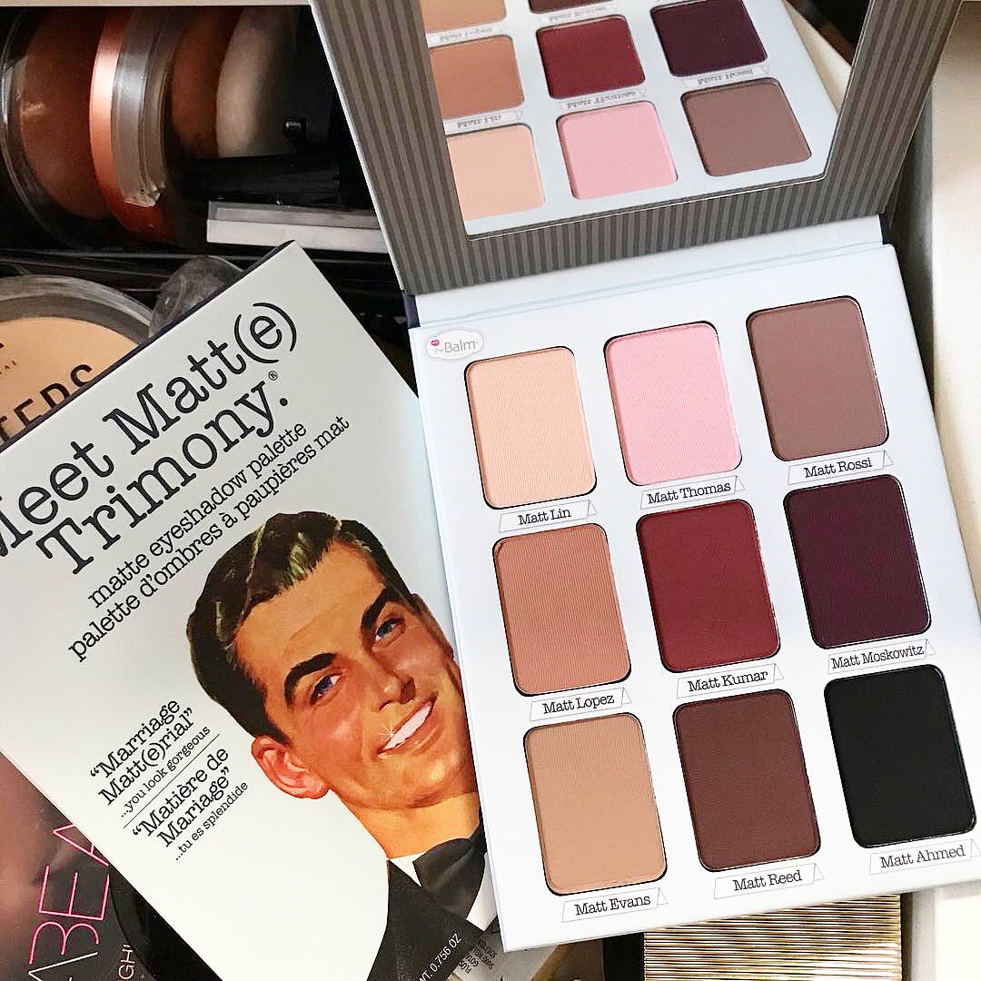 thebalm's tweet photo. Nothing better than a fresh eyeshadow palette, am I right? ❤️ 📸Rg @newtmakeup #MeetMatteTrimony #theBalm #theBalmers https://t.co/Ya9LahbAl7