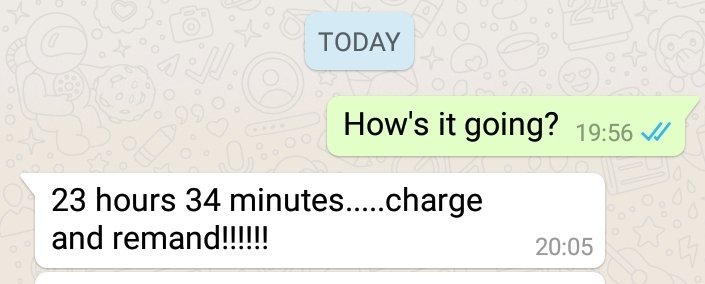 SurreyDetective's tweet photo. When you get this reply back from your DS after a busy shift ...... #PACEclock #pursue #24hrsincustody https://t.co/Oq9amPQ83u