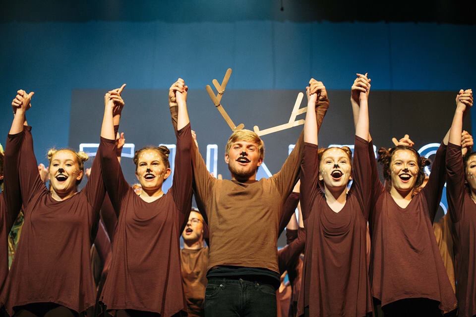 OSF_Official's tweet photo. We’re still in awe over the incredible performances given at #Tunes2018. Congratulations to Student Life for winning the People’s Choice Award and raising a record amount of money for student scholarships! #40YearsofTunes #PeoplesChoice https://t.co/jeb0QfnT4c