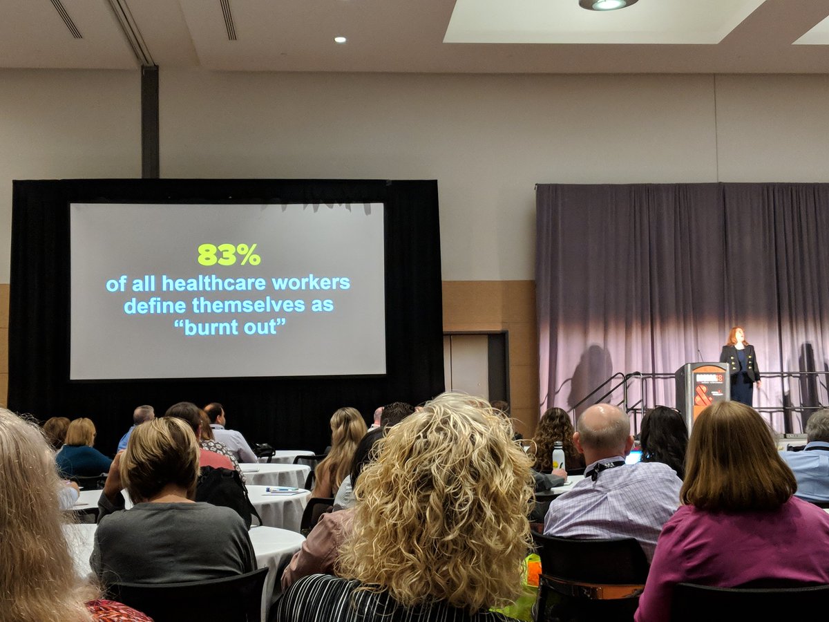 MGMA's tweet photo. Are you feeling"burnt out"? @DrHalee #MGMA18Annual https://t.co/WwcCuLpqo3