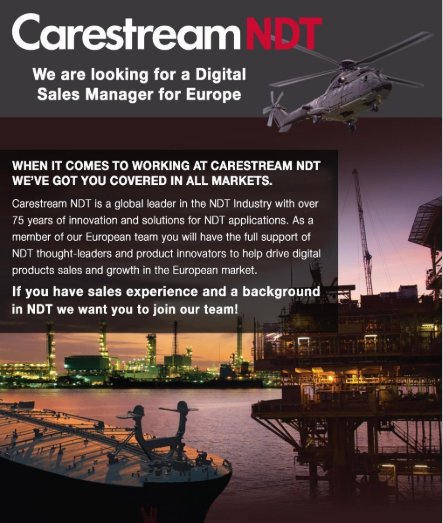 CarestreamJobs's tweet photo. HIRING in #Europe for #NDT Managers: https://t.co/PmU7FpXz8B and https://t.co/Br2fxIqbOr - Contact @martygraen #London #Paris #NonDestructiveTesting https://t.co/ywr4AEnEgq