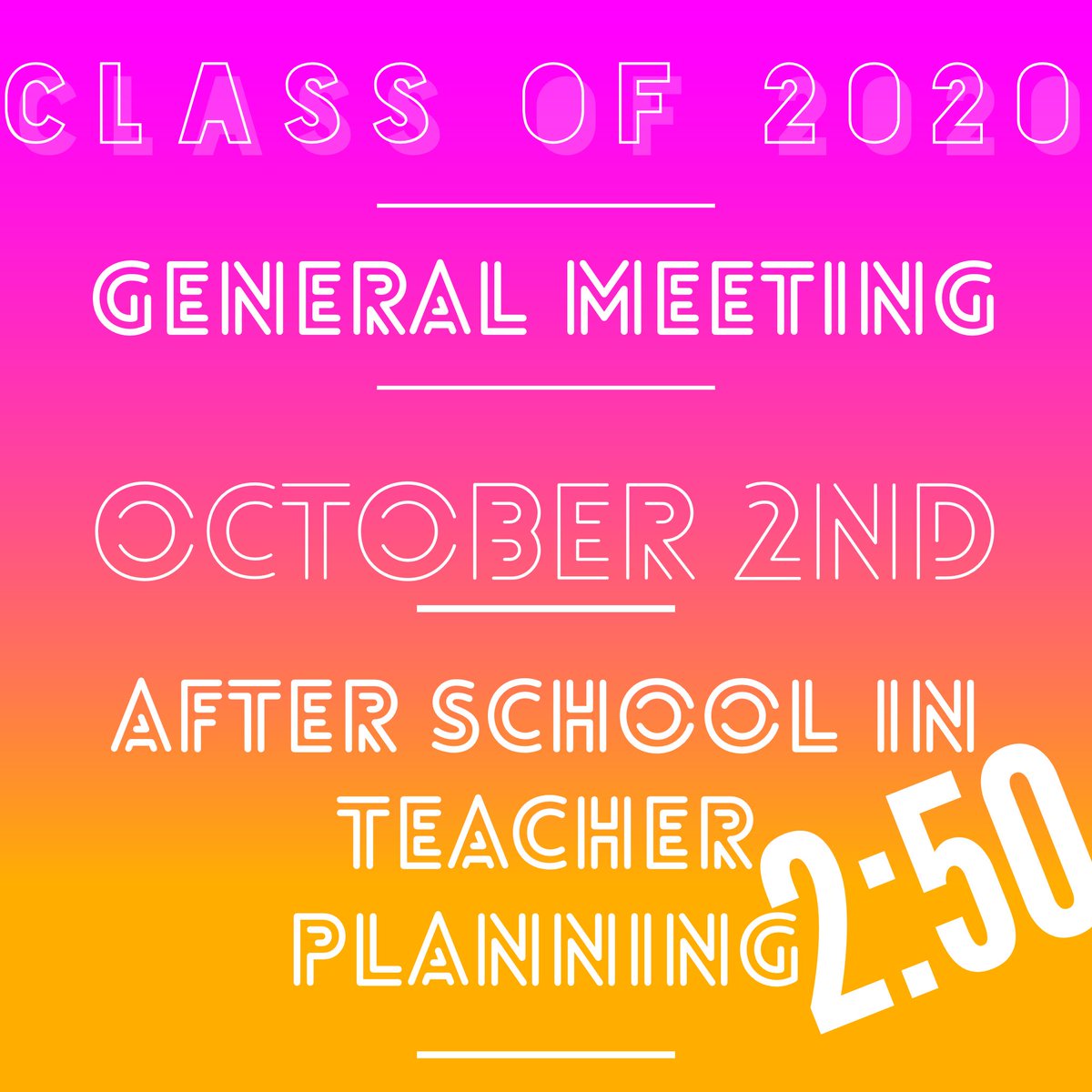 Class Of 2020 tweet media