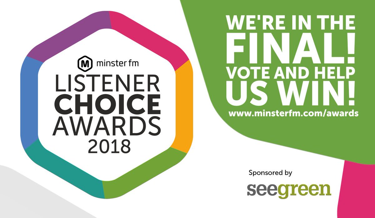 Thanks to your votes, we have been shortlisted for the final. Voting has reopened and we would appreciate your votes and shares once again......thanks for your continued  support. minsterfm.com/local-events/l…