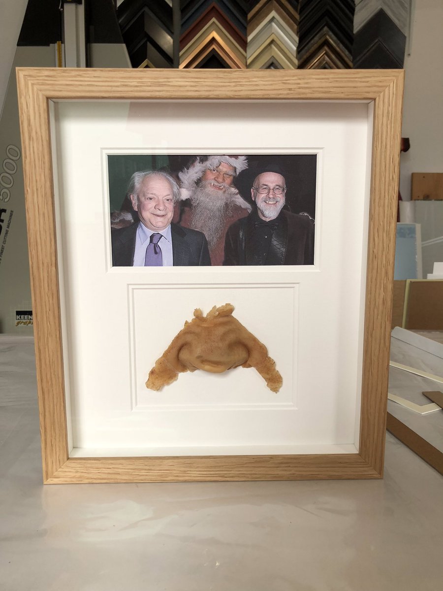 YPFOld's tweet photo. A bit of TV memorabilia. Safely framed without causing any damage, no glue or sticky tape holding this nose in. #WorcestershireHour https://t.co/GhXJBeuw4N