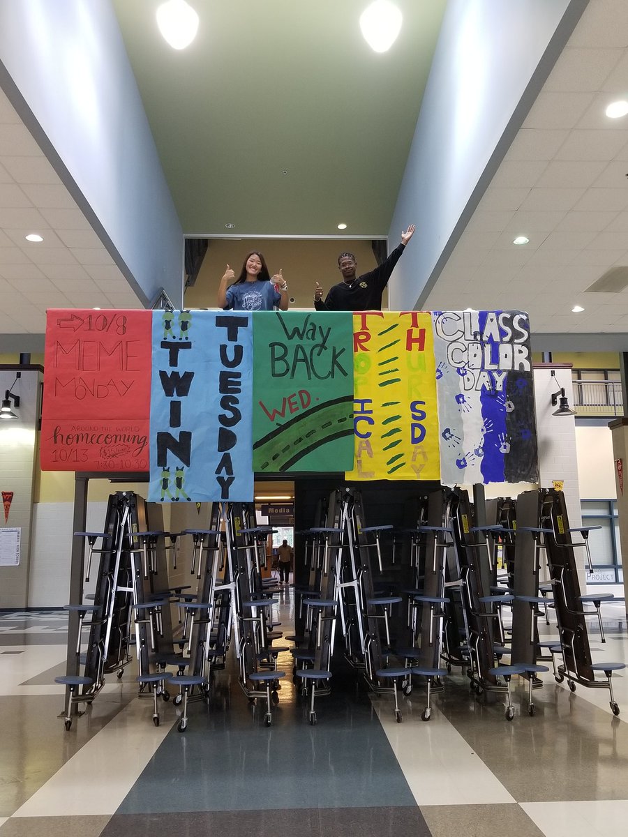 WarhillSCA's tweet photo. Reminders for the spirit week days are posted in the commons! #whsspirit https://t.co/HrXbhSZMtx