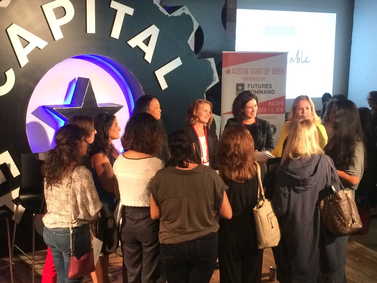 WeAreDivInc's tweet photo. Women participants sharing their why #IamRemarkable responses during the Women in Tech Summit. Women are strong, especially together💪🏾💪🏽💪🏻! @CFWoman @CapitalFactory #CFWomenInTech #womenintech #ASW18 https://t.co/n562Ifna8v