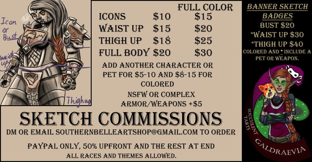 huntressfinoa's tweet photo. October News!

Updates https://t.co/48iZAr4LVq

Seasonal Specials https://t.co/w8yP7K98KE
Raffle, YCH, Ko-Fi, #Inktober2018 and #Drawtober2018 Prompts Sale, and more

Inktober Supplies https://t.co/b423rgiFDT

Regular Commissions

Email SouthernBelleArtShop@gmail.com https://t.co/EwTrUjchlF