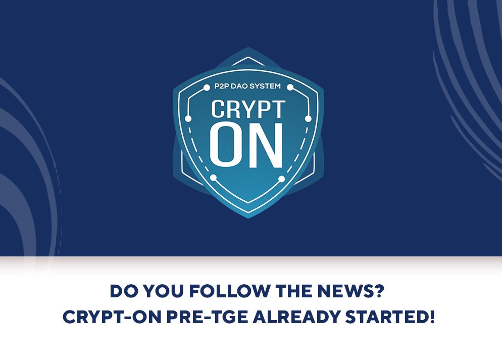Crypt__ON's tweet photo. Do you follow the news? Crypt-ON pre-TGE already started!
https://t.co/qW04jxzGUR
#CRYPT_ON #pre_TGE https://t.co/HDgpZp5M9a