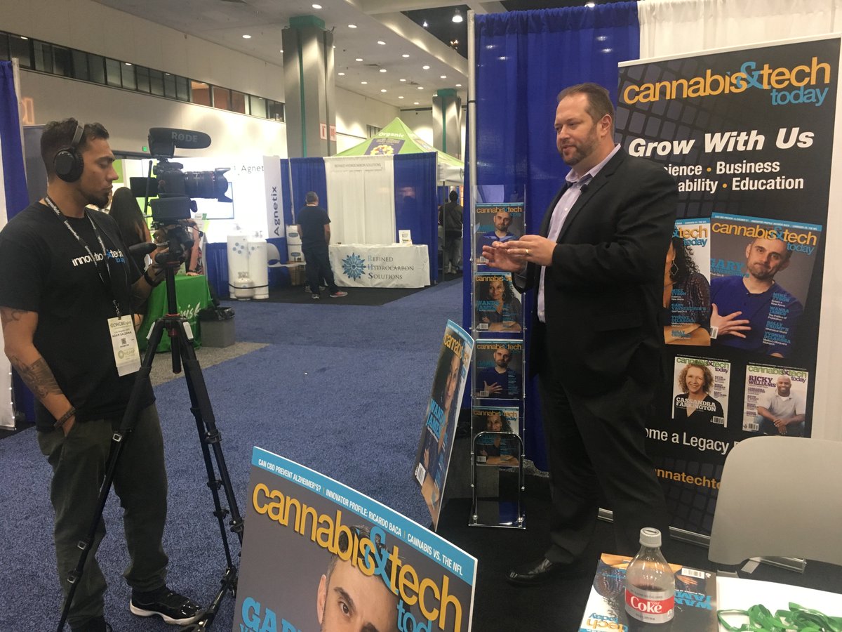 He never stops: This is our Founder and CEO Jon Cooper speaking to <a href="/cannatechtoday/">Cannabis & Tech Today</a> and the @CWCBExpo World Congress &amp; Business Exposition in Los Angeles. Cooper also gave a presentation about “#Cannabis Pharmacology and the Entourage Effect” while there. #CWCBExpo