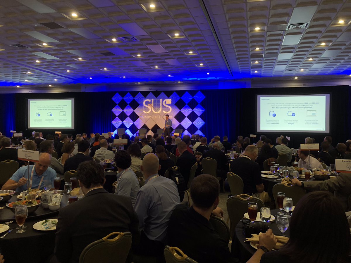 SmartUtilitySMT's tweet photo. Thank you to @GridCure for sponsoring the Summit Luncheon and Presentation! #SUS18 #utilities #smartsolutions https://t.co/goRIL0C6ft