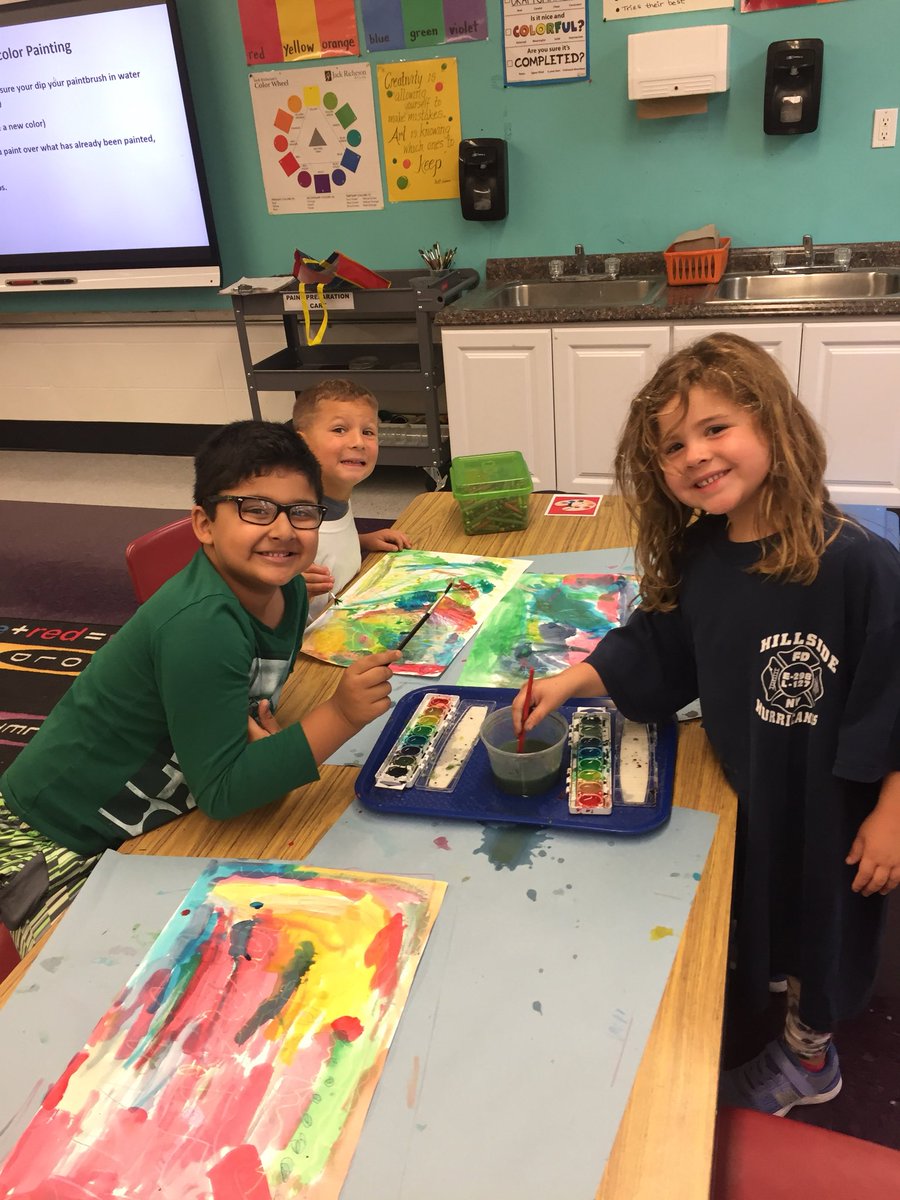 MsFizzPOBArt's tweet photo. Kindergarteners at JJP have been learning #allaboutlines in art class. They used a #magic #crayon and #watercolor resist technique to create these fun #abstract paintings! #arteducation #littleartists @BWileyPOB @Sezgregnyc @msgentilePOB @ParkwayPOB https://t.co/prqKQBI0Df