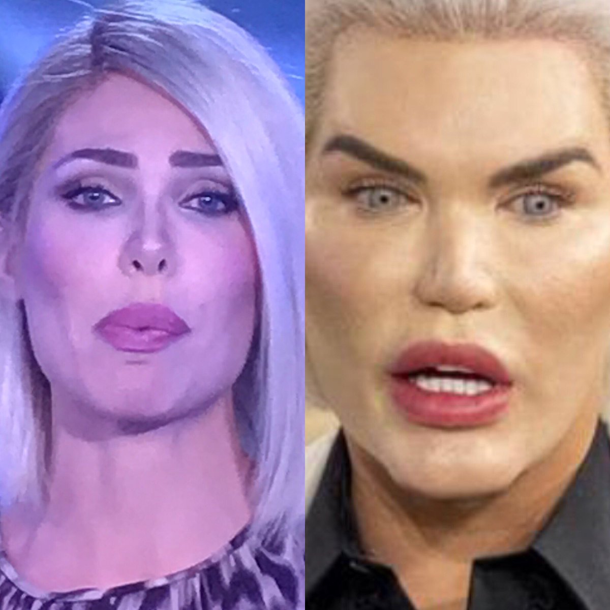 JulieParfaits's tweet photo. Accendo la Tv e c’è #GFVip. Trova le differenze https://t.co/tW7j7VeFRF