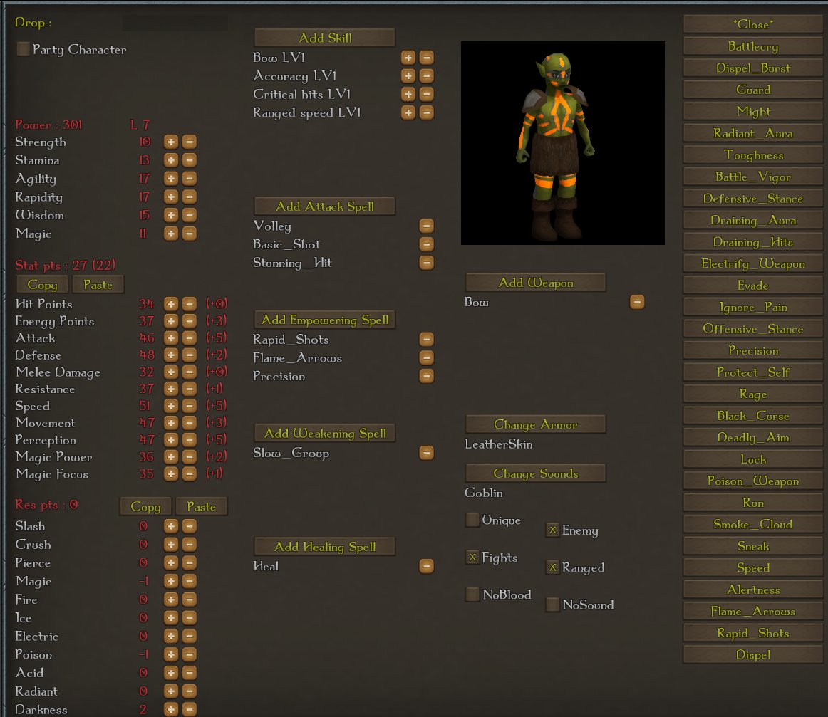 Tactichaos's tweet photo. Creature Editor for Worlds of Chaos: Invasion #gamedev #indiegame #gaming #indiedev #indiegamedev #art #rpg #strategy #tactical #rpg #trpg https://t.co/REdY32mcy0