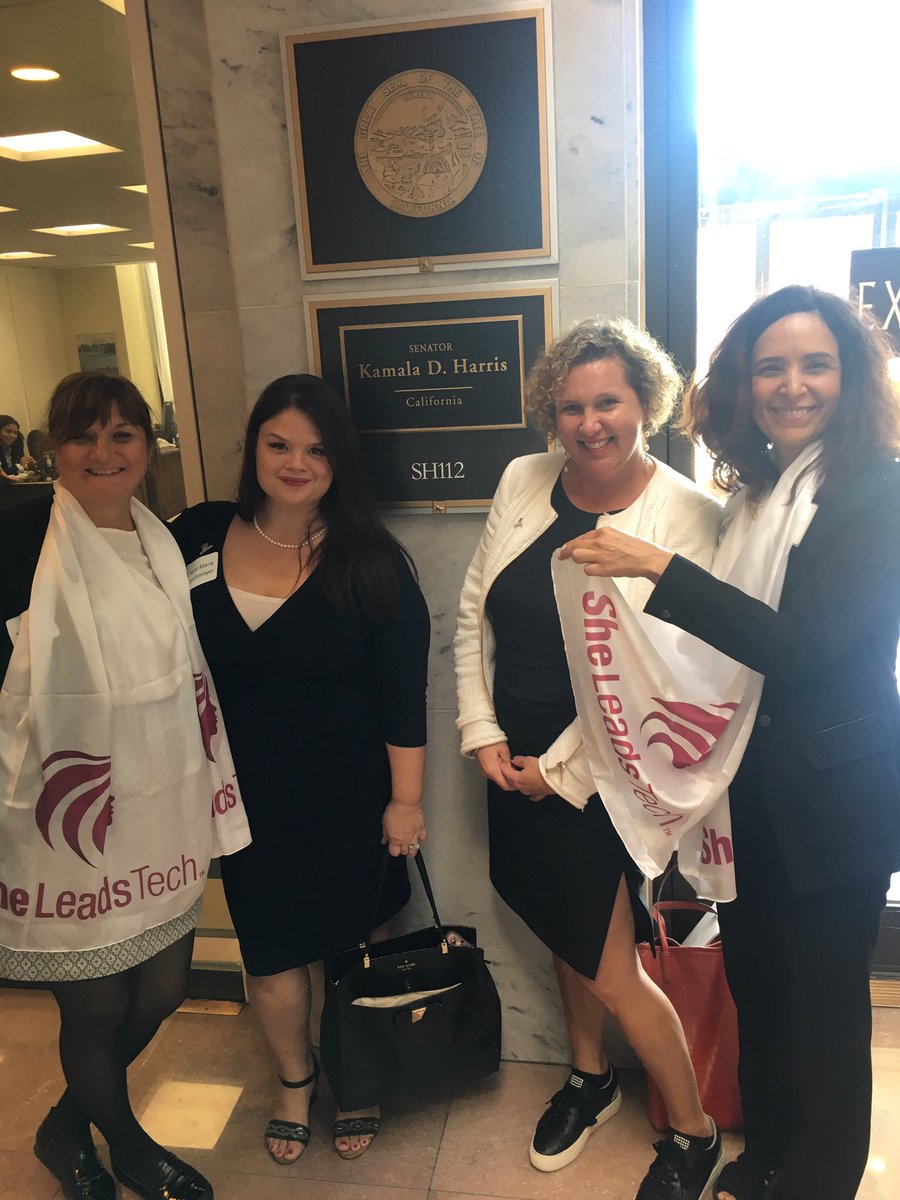 #SheLeadsTech met with @KamalaHarris staff to discuss #cybersecurity, #criticalinfrastructre and #workforce. Great day in DC. #ISACA @ISACANews